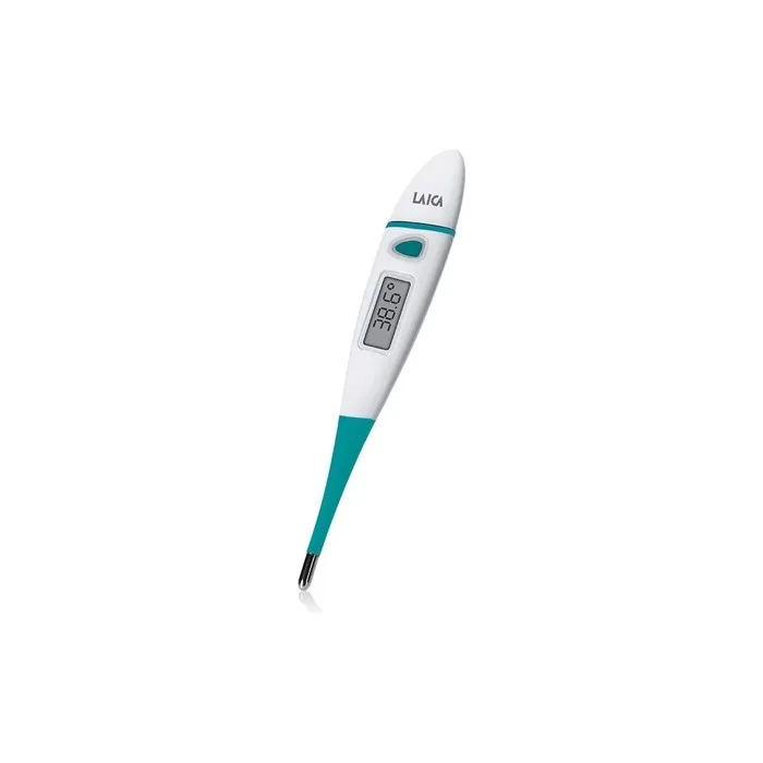 Laica TH3601 Digital Thermometer with Flexible Probe and Easy-to-Read LCD Display