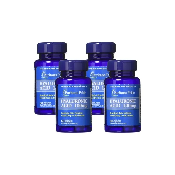 Puritan's Pride Hyaluronic Acid 100mg Capsules 60 Count