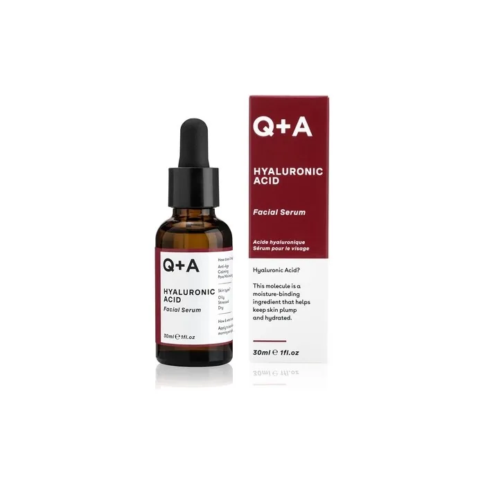 Q+A Hyaluronic Acid Facial Serum Natural Hydrating Face Serum 30ml