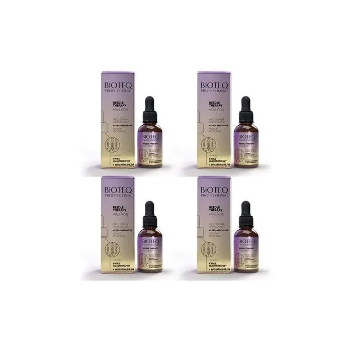 Bioteq Reedle Therapy Set 4 X Hyaluron 30 Ml Moisturizing Microneedle Serum Set