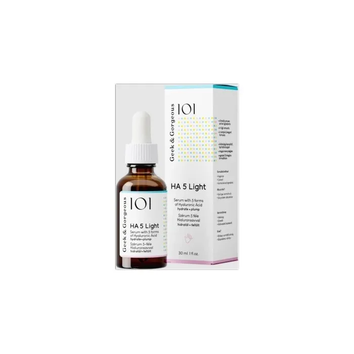 Geek Gorgeous Ha5 Light Serum Hyaluronic Acid 30ml