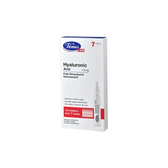 Venus Lab 7 Fiale Hyaluronic Acid Rimpolpanti E Volumizzanti 110 Mg