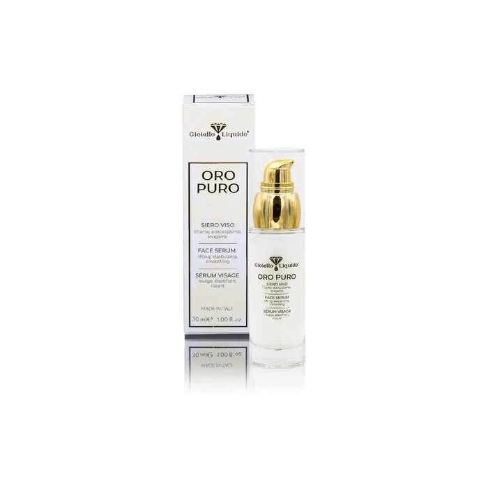 Ultra-Powerful Face Serum Colloidal Gold 20 Ppm With Pure Hyaluronic Acid 100% Organic Anti-Wrinkle Anti-Blemish Anti-Aging 30ml