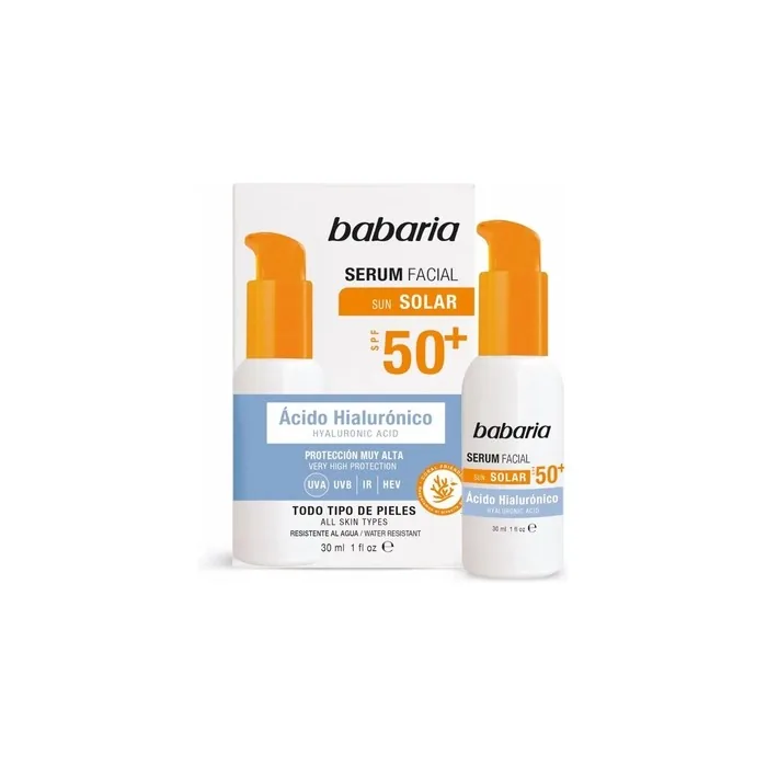 Babaria Babaria Solar Hyaluronic Acid Facial Serum Spf 50 30ml