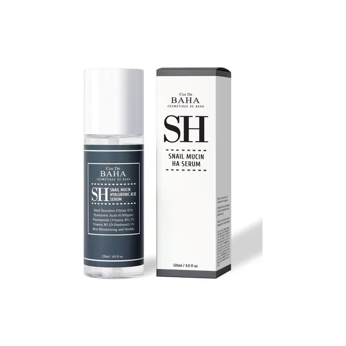 Cos De Baha Sh Snail Mucin Hyaluronic Acid Serum 120ml