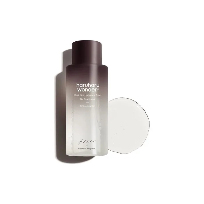 Haruharu Wonder Black Rice Hyaluronic Toner for Sensitive Skin 5.1 fl.oz / 150ml - Alcohol Free Fragrance Free Vegan Cruelty Free EWG-Green