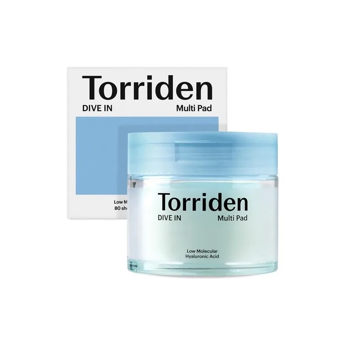 Torriden DIVE-in Vegan Hyaluronic Acid Toner Pads for Face Moisturizing Facial Cooling Soothing Hydrating Spot Masking Alcohol-Free Fragrance-Free No Colorants Cruelty-Free