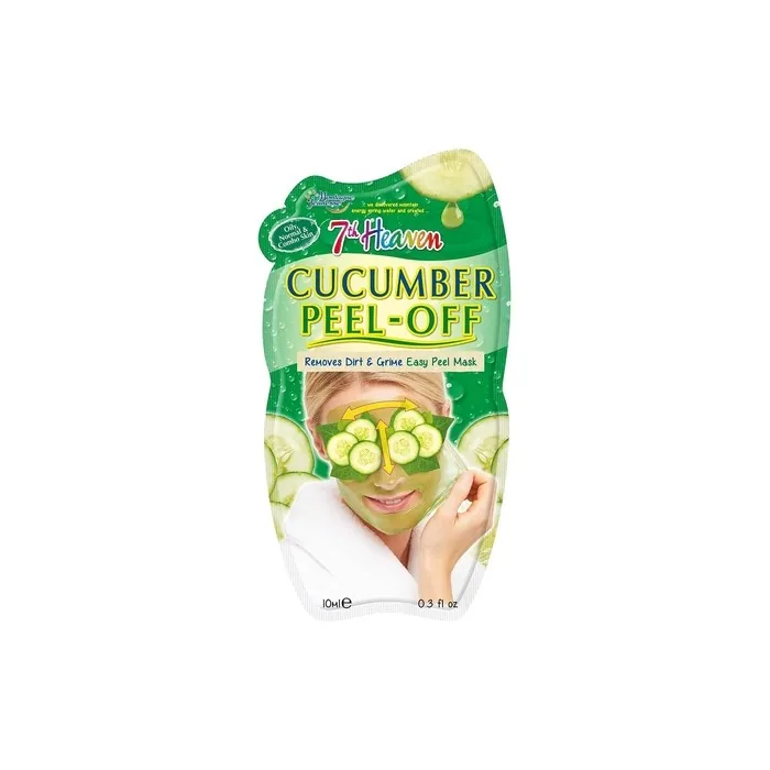 7th Heaven Cucumber Easy Peel-Off Face Mask with Lime and Jasmine for Oily, Normal and Combination Skin 10ml
