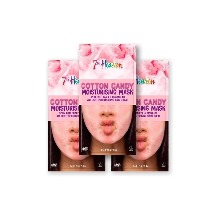7th Heaven Cotton Candy Light Moisturising Face Mask With Sweet Almond Oil