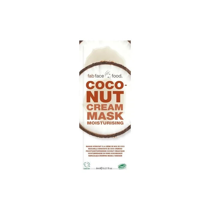 Fab Face Food Coconut Cream Mask Moisturizing 8ml