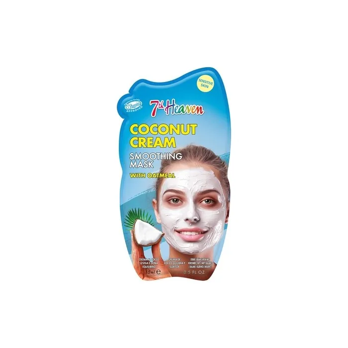7th Heaven Coconut Cream Face Mask With Oatmeal Smoothing For Sensitive Skin