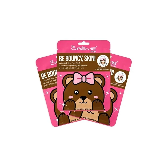 The Crème Shop Animated Miss Bear Hydrating Face Mask with Watermelon