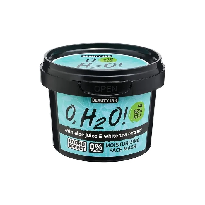 Beauty Jar O H2O! Moisturizing Face Mask 4.23 Oz (100 g) with Aloe Juice and White Tea Extract