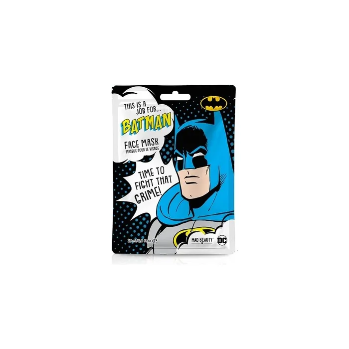 MAD Beauty DC Superheroes Batman Face Mask Moisturizing and Refreshing Sheet Mask for Nourished Skin and a Beautiful Complexion 31g