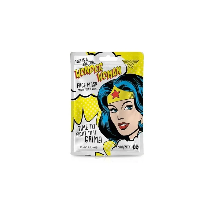MAD Beauty DC Superheroes Wonder Woman Face Mask 31g Moisturizing and Refreshing Sheet Mask for Nourished Skin and a Beautiful Complexion