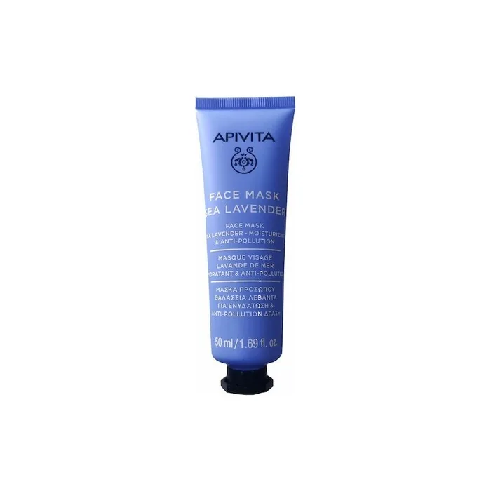Apivita Face Mask With Sea Lavender 50 Ml For Hydration And Antipollution