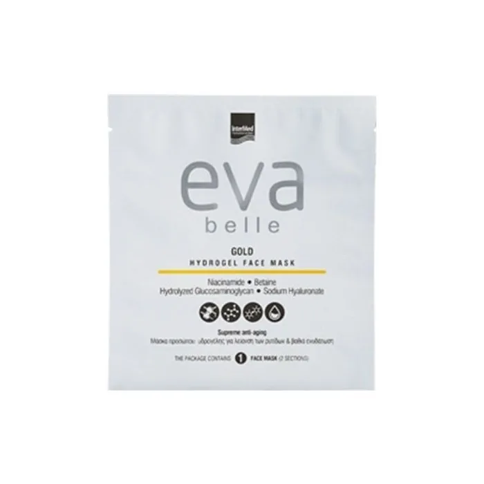 Eva Belle Gold Hydrogel Face Mask For Deep Hydration And Smoothing Of Wrinkles
