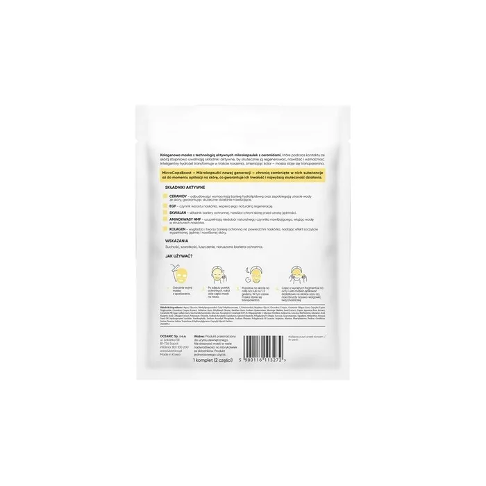 Lbiotica Transforming Hydrogel Collagen Mask With Ceramides Regeneration And Hydration