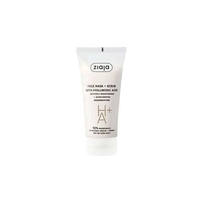 Ziaja Peeling Mask With Hyaluronic Acid Face Mask Scrub 55 Ml
