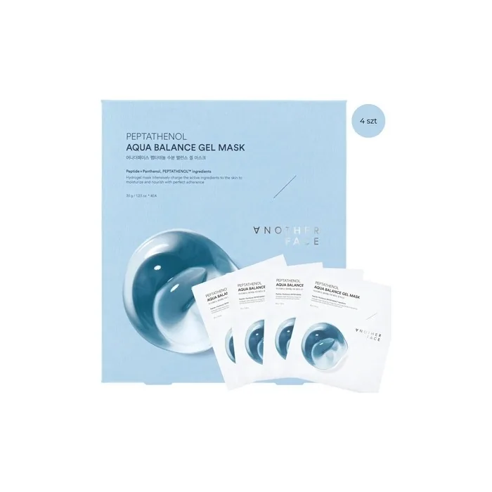 Another Face Hydrogel Mask With Panthenol And Peptides Aqua Balance 4 X 35g