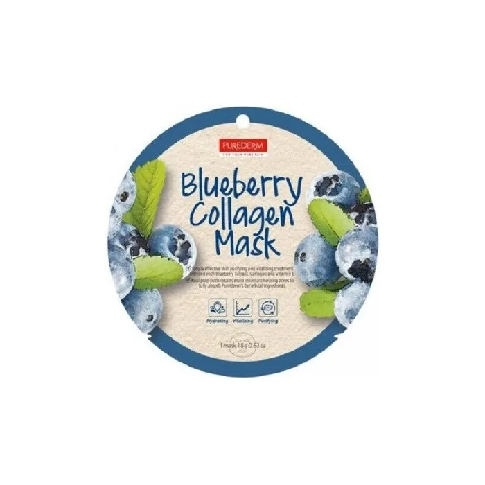 Collagen Face Mask Blueberry Aloe Vera Green Tea Coconut