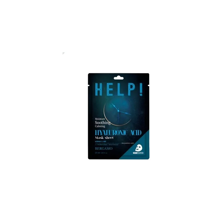 Bergamo Help! Hyaluronic Acid Mask Sheet - 25 Ml Hydrating Face Mask