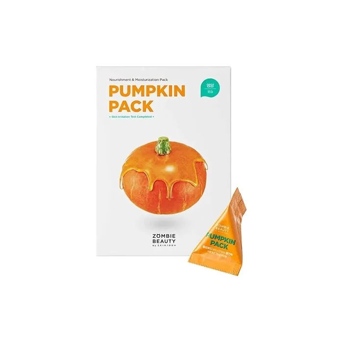 Skin1004 Zombie Beauty Pumpkin Pack Nourishing Face Mask With Pumpkin Extract 64 Grams