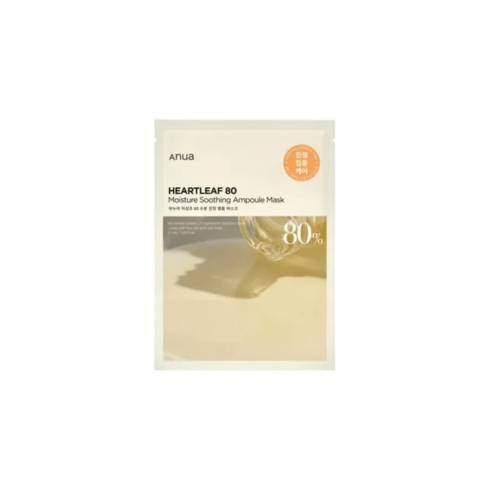 Anua Heartleaf 80 Moisture Soothing Ampoule Mask 27ml - Soothing Face Mask