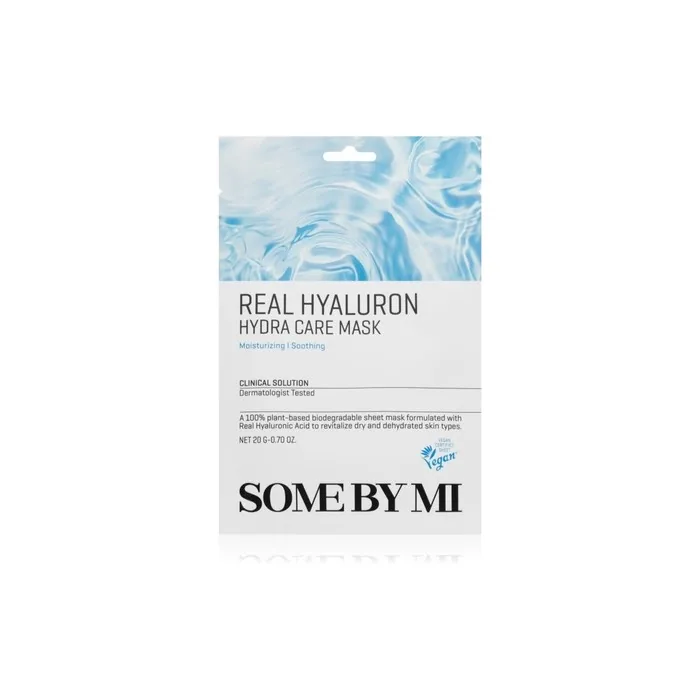 Some By Mi Clinical Solution Hyaluron Hydra Care Mask - Hydrating and soothing sheet mask, 20g
