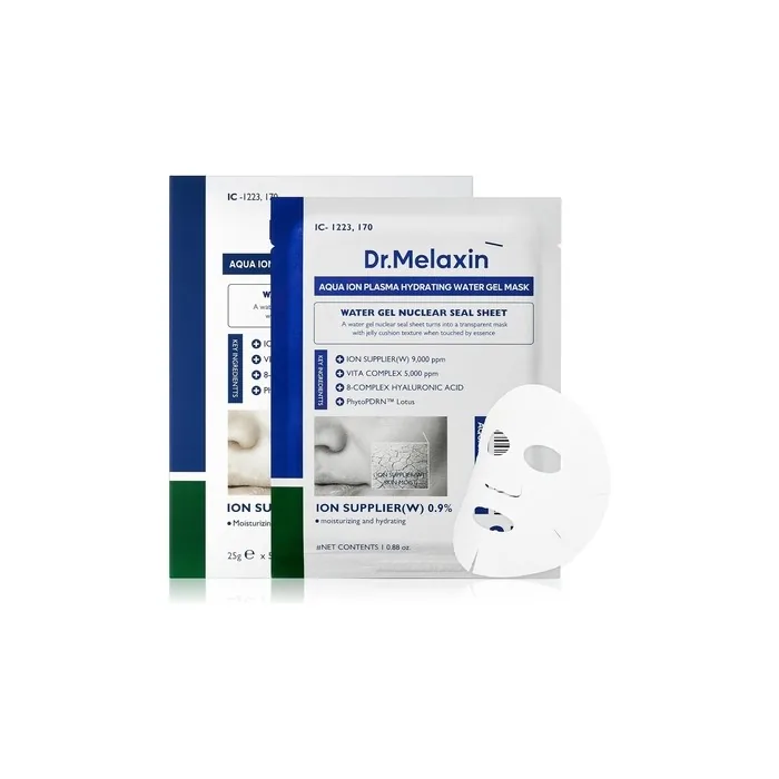 Aqua Ion Plasma Water Gel Mask for Moisturizing and Soothing Face Care
