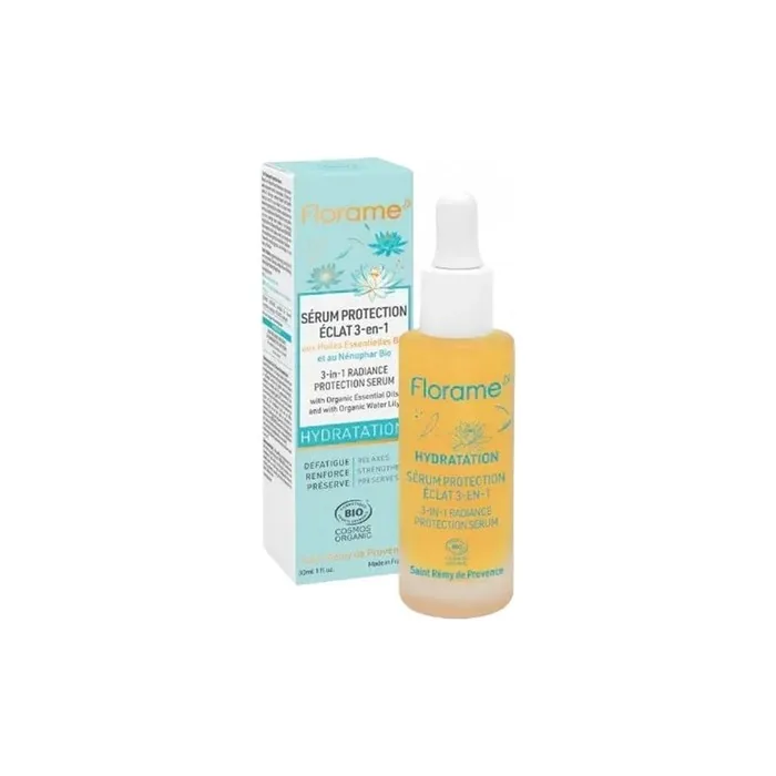Florame Hydration Serum Radiance Protection 3-in-1 Organic 30ml