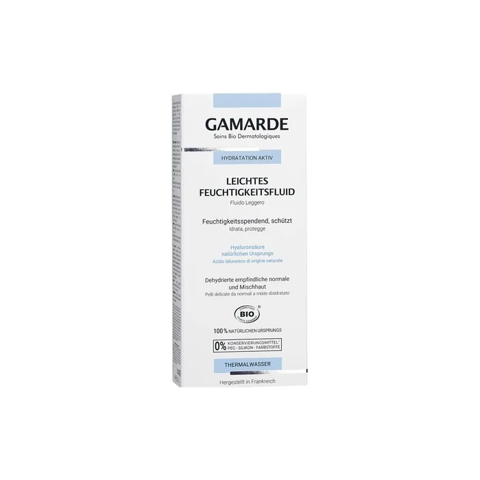 GAMARDE Bio-Cosmetics Light Moisture Fluid with Aloe Vera and Hyaluronic Acid for Dry Skin 40ml