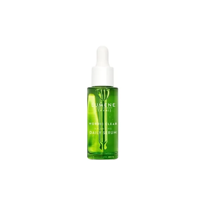 Lumene Nordic Clear Tyyni Balancing Daily Serum Hydrating Niacinamide Serum for Oily Combination and Acne-Prone Skin 1 fl oz