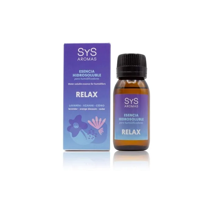 SYS Hydrosoluble Essence Relax 50ml - Floral and Sweet Aroma with Lavender, Orange Blossom, and Cedarwood