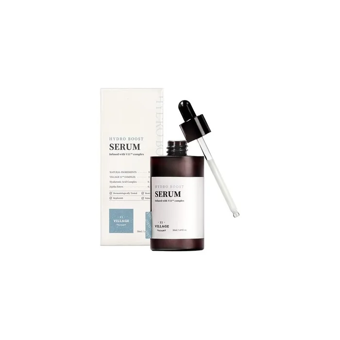 VILLAGE 11 FACTORY Hydro Boost Serum with Hyaluronic Acid and Jojoba Esters 1.69 fl oz/50ml