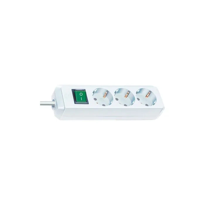 Brennenstuhl Ecoline With Switch 3way White 50 M
