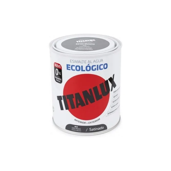 Titanlux Eco-Friendly Satin Water Polish 750ml 549 Medium Gray
