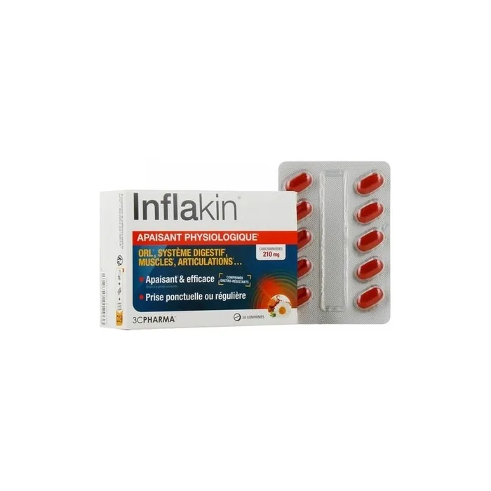 3C Pharma Inflakin Soothing Physiological Tablets 30 Count