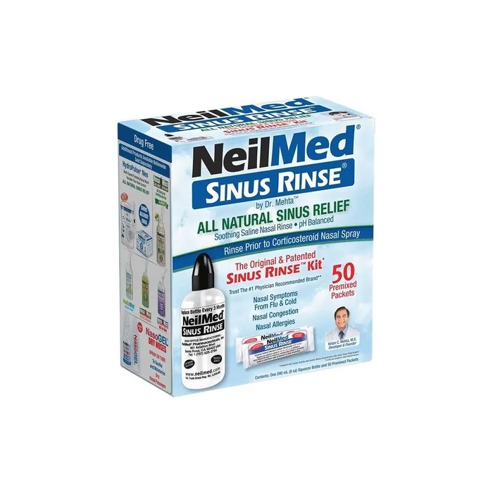 NeilMed Original Sinus Rinse Kit with 60 Premixed Sachets