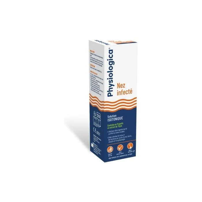 Gifrer Physiologica Isotonic Solution Infected Nose Spray 20ml