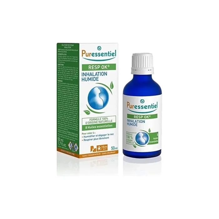 Puressentiel Resp Ok Steam Inhalation With 8 Essential Oils 50ml