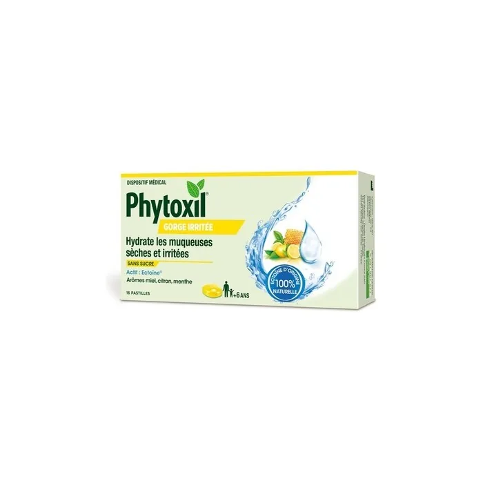 Irritable Throat Tablets Honey Lemon Mint Medical Device