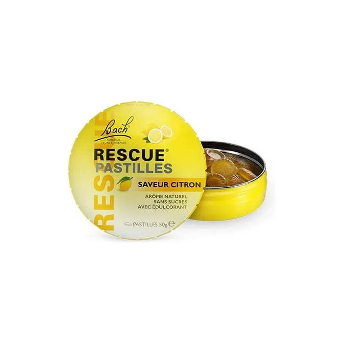 Rescue Lemon Lozenges Serenity Alcohol-Free Formula