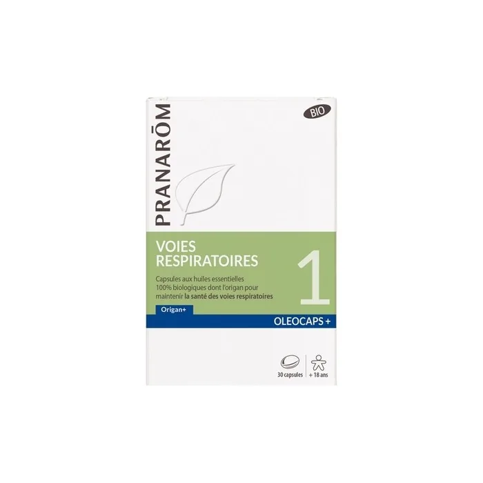 Pranarom Oleocaps Respiratory Tract Organic Food Supplement 30 Capsules