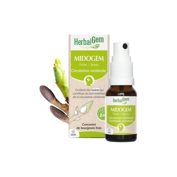 Herbalgem Midogem Forte Bio Spray Concentrated Gemmotherapy Complex 15ml