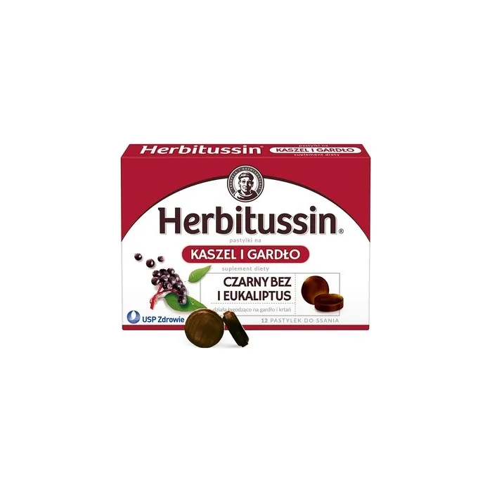 Herbitussin Cough And Throat Lozenges - 12 Count