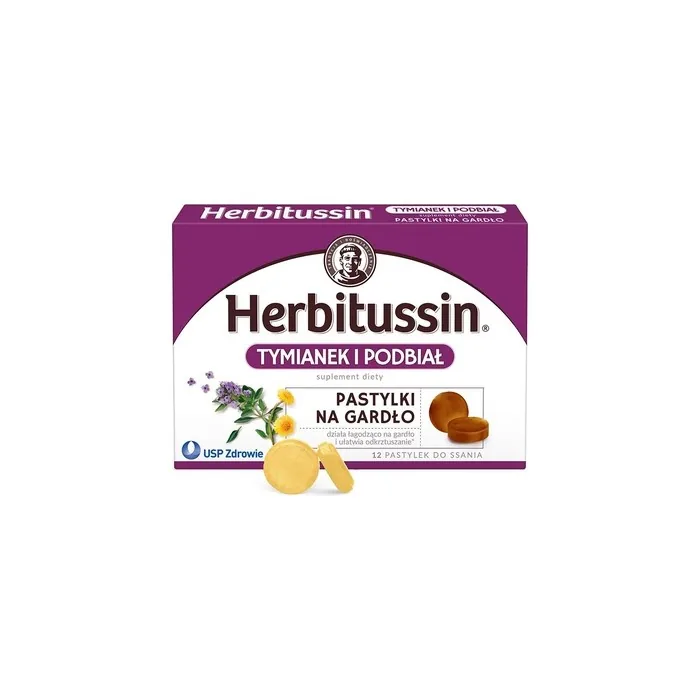 Herbitussin Thyme And Coltsfoot Lozenges - 12 Lozenges