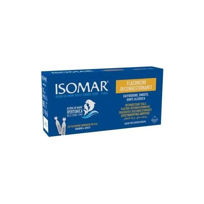 Isomar Nasal Decongestant Hypertonic Solution 20 Vials x5ml
