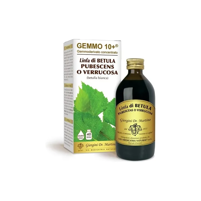 GEMMO 10+ Birch Lymph 200ml Alcohol-Free Liquid