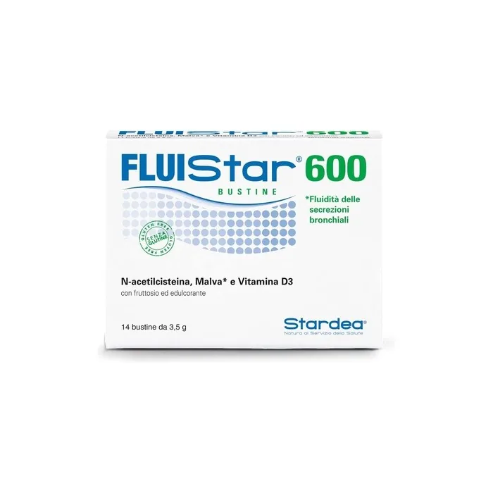 Fluistar 600 Soothing and Calming Effect Respiratory Well-being Natural Origin Mallow Vitamin D